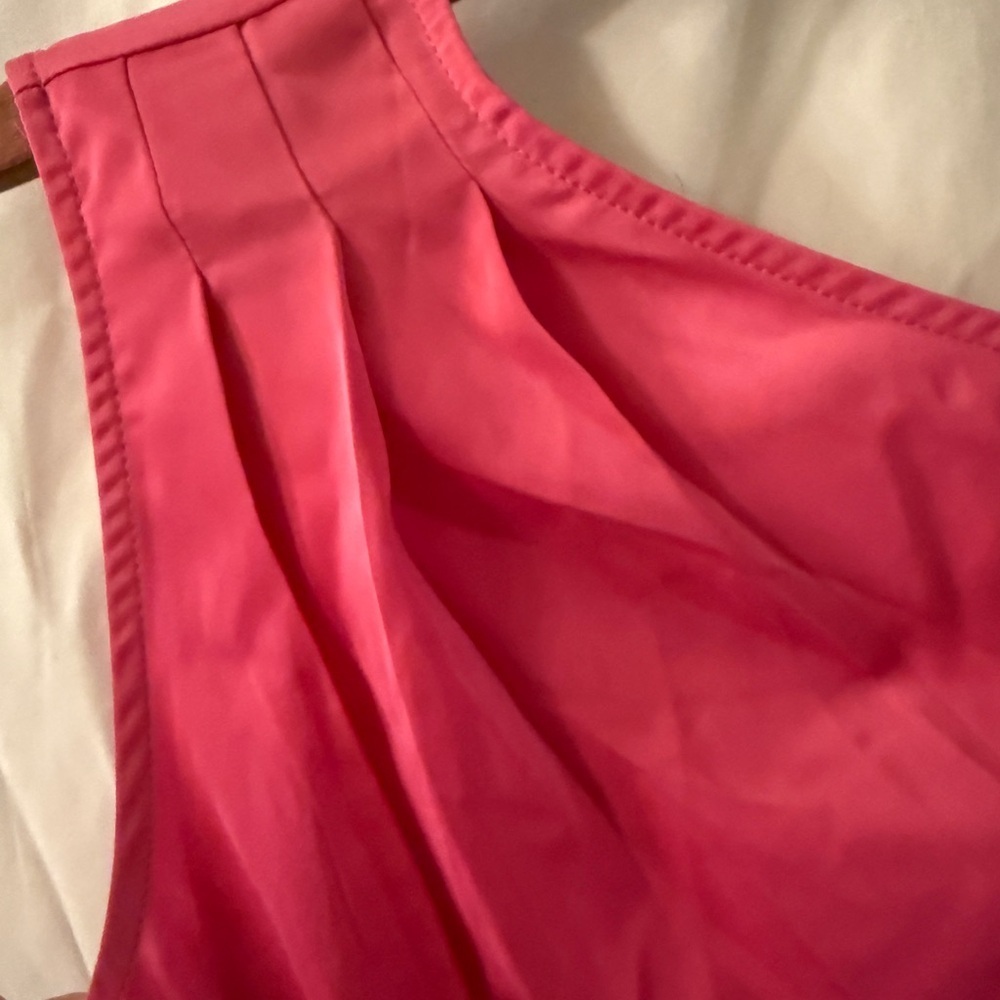 Pretty Garden Medium Elegant One-Shoulder Pink Dress - Picture 5 of 14